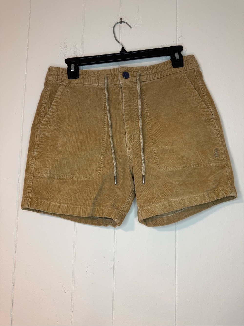 Chubbies 5.5” Corduroy Drawstring Shorts in Tan size S